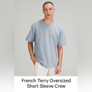 French Terry Oversized Short Sleeve Crew